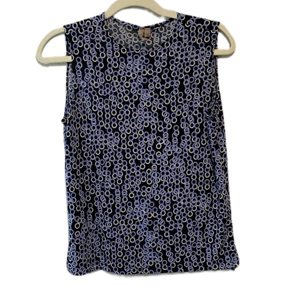 Vintage Tops - Y2K Susan Lawerence Circle Indie Print Tank Top